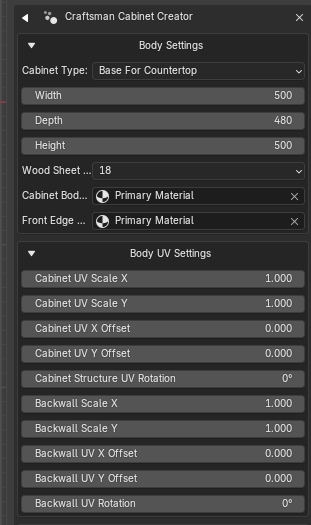 Material UV Mapping