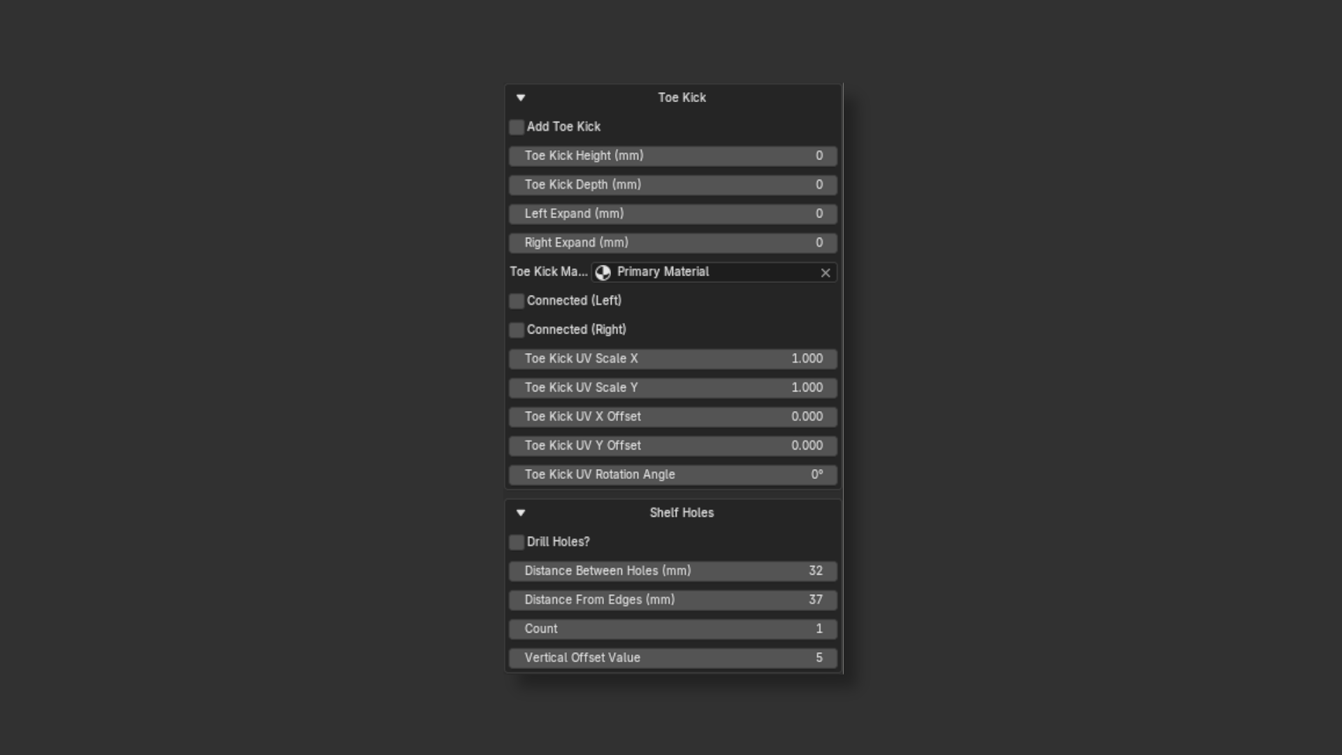 Various parameter types
