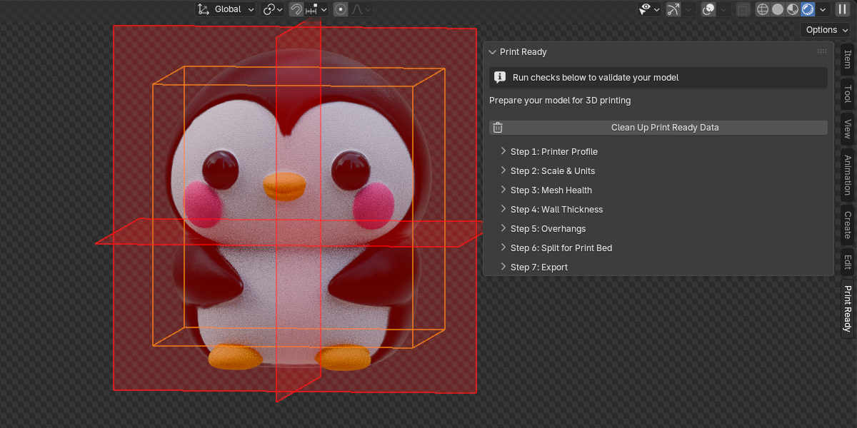 Print Ready panel overview