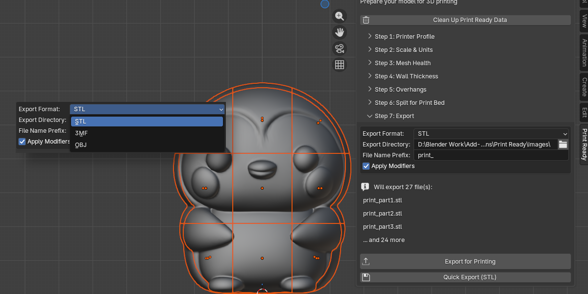 Print Ready panel overview