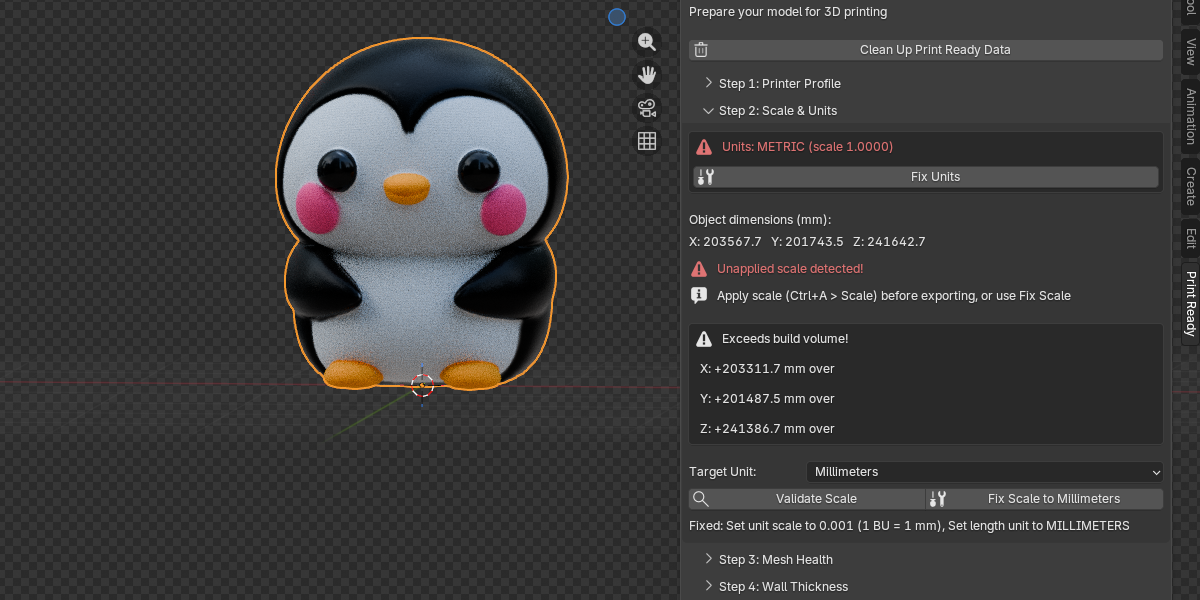 Print Ready panel overview